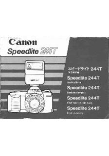 Canon 244 T manual. Camera Instructions.